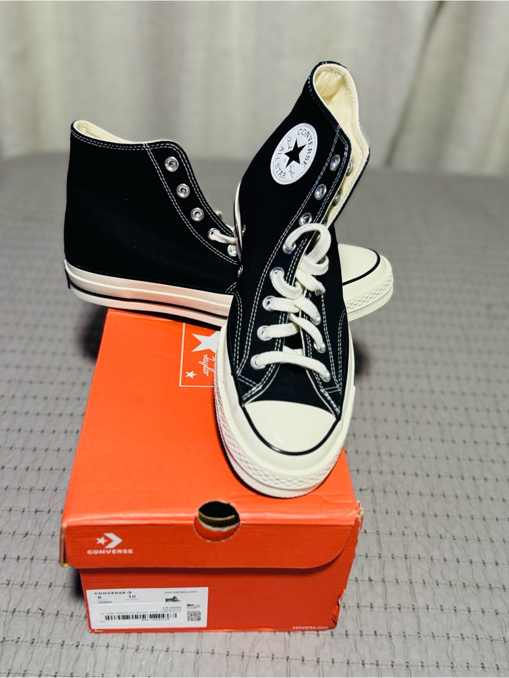 Converse Chuck 70 High Top Sneakers Black Mens 8 / Womens 10